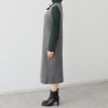 エヌエフ 自社牧場で育った ウール１００％ ジャンパースカート
