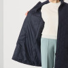 元町ゼラール ワッシャータフタ グラデーションキルト スタンドロングコート