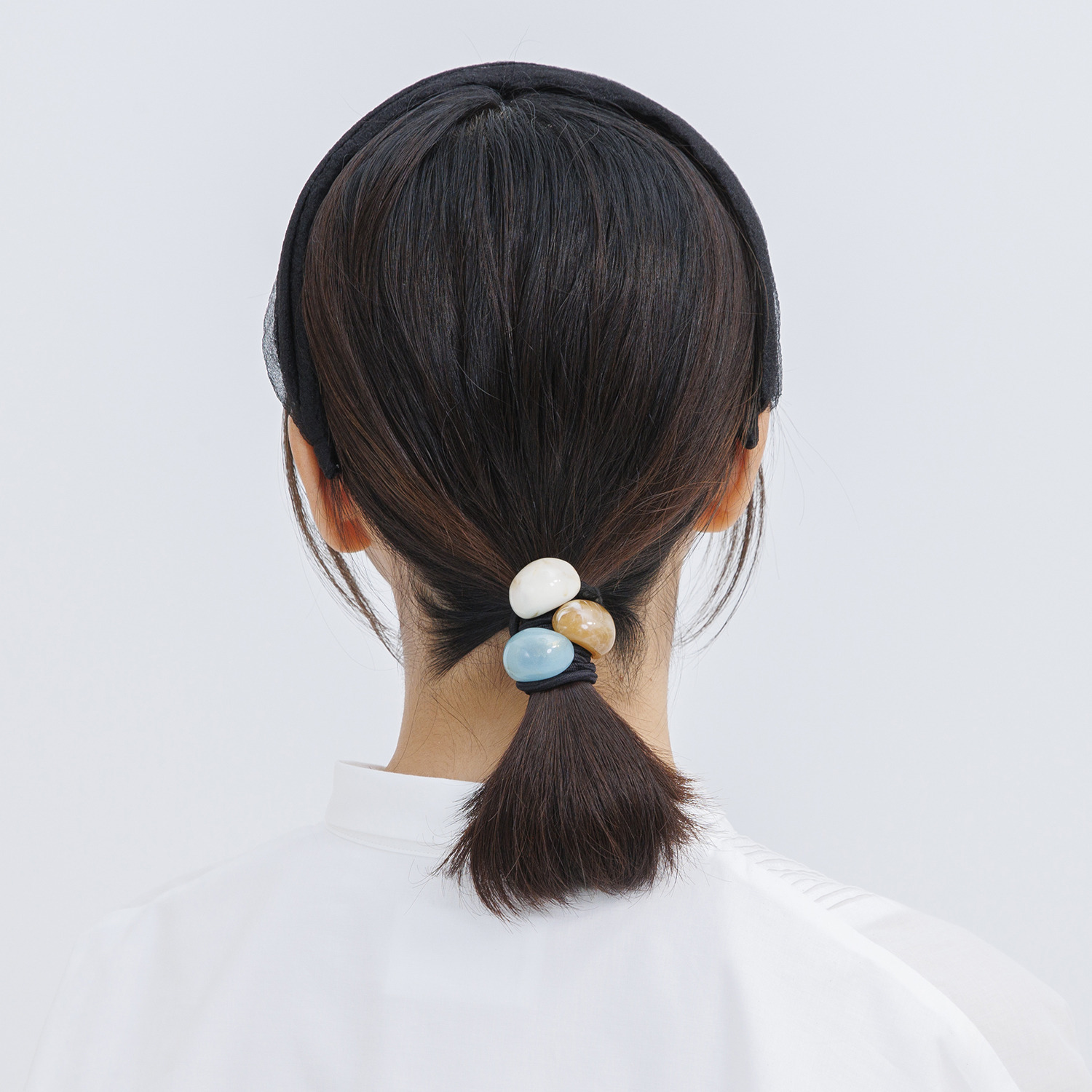 ギンカウィンカ マーブルヘアゴム ２個セット