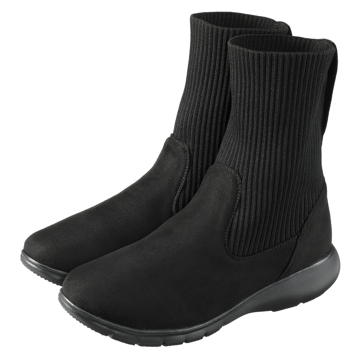 ラックラック 履いて歩いて全身運動！ 空飛ぶ　洗える ２ＷＡＹ ストレッチニットブーツ