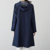 ダジュール デニム調 フードデザインコート