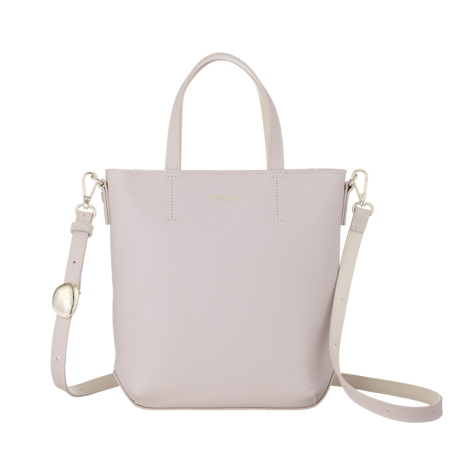 ミッシェル　クラン はっ水 牛革シュリンク型押し ２ウェイハンドバッグ