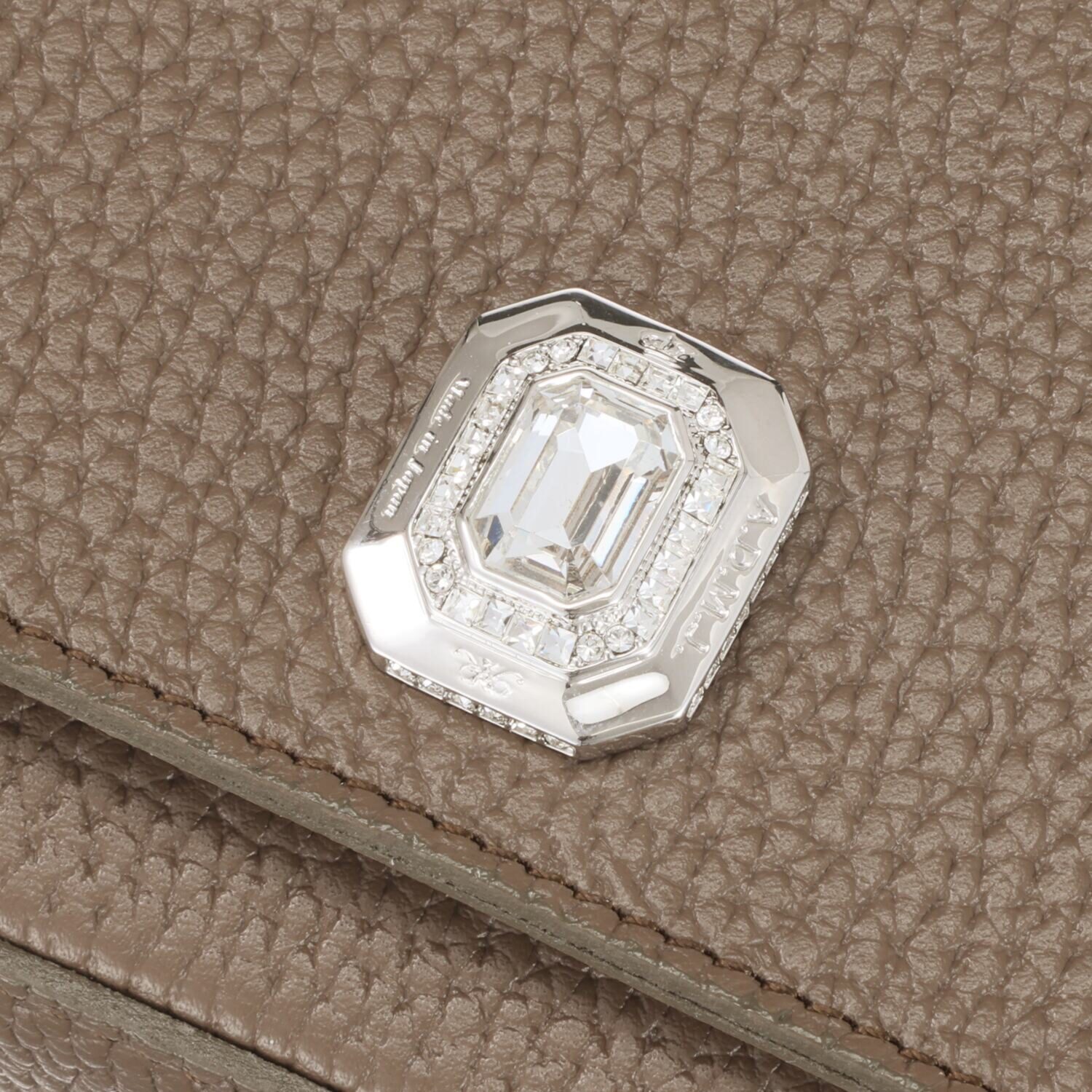 エーディーエムジェイ 牛革シュリンク型押し ２ウェイ ミニショルダーバッグ