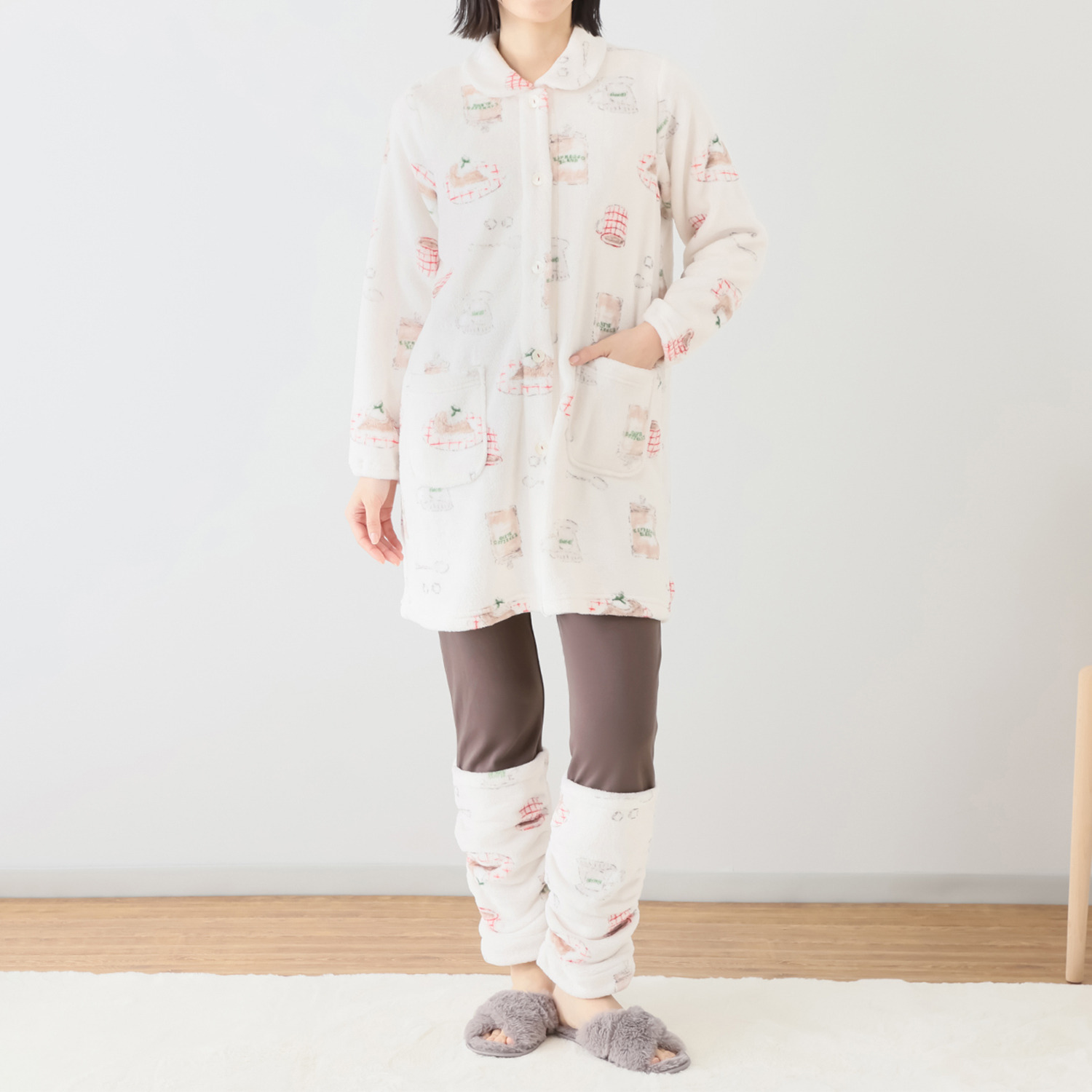 ナルエー パウダースノー あったかルームウェア 上下セット