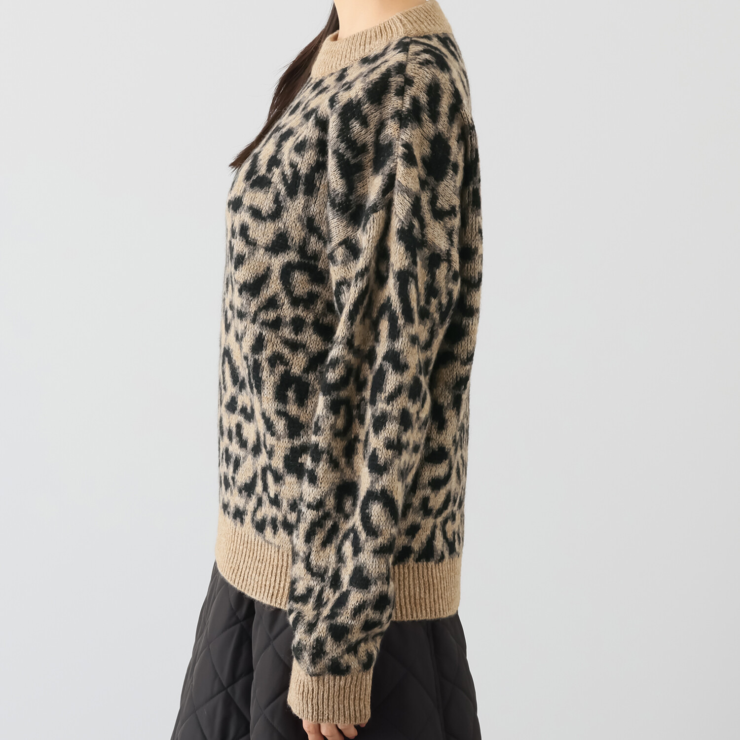 レイメイヤーズ イタリア製 アニマル柄 ニットプルオーバー