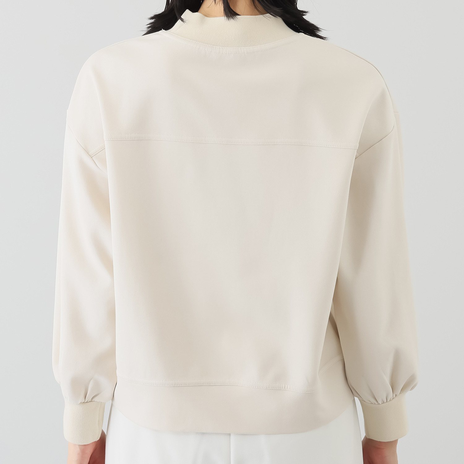 スタイル・ラヴィー ハイネックリブ使い 抱きしめたくなる ベアちゃん カットソープルオーバー