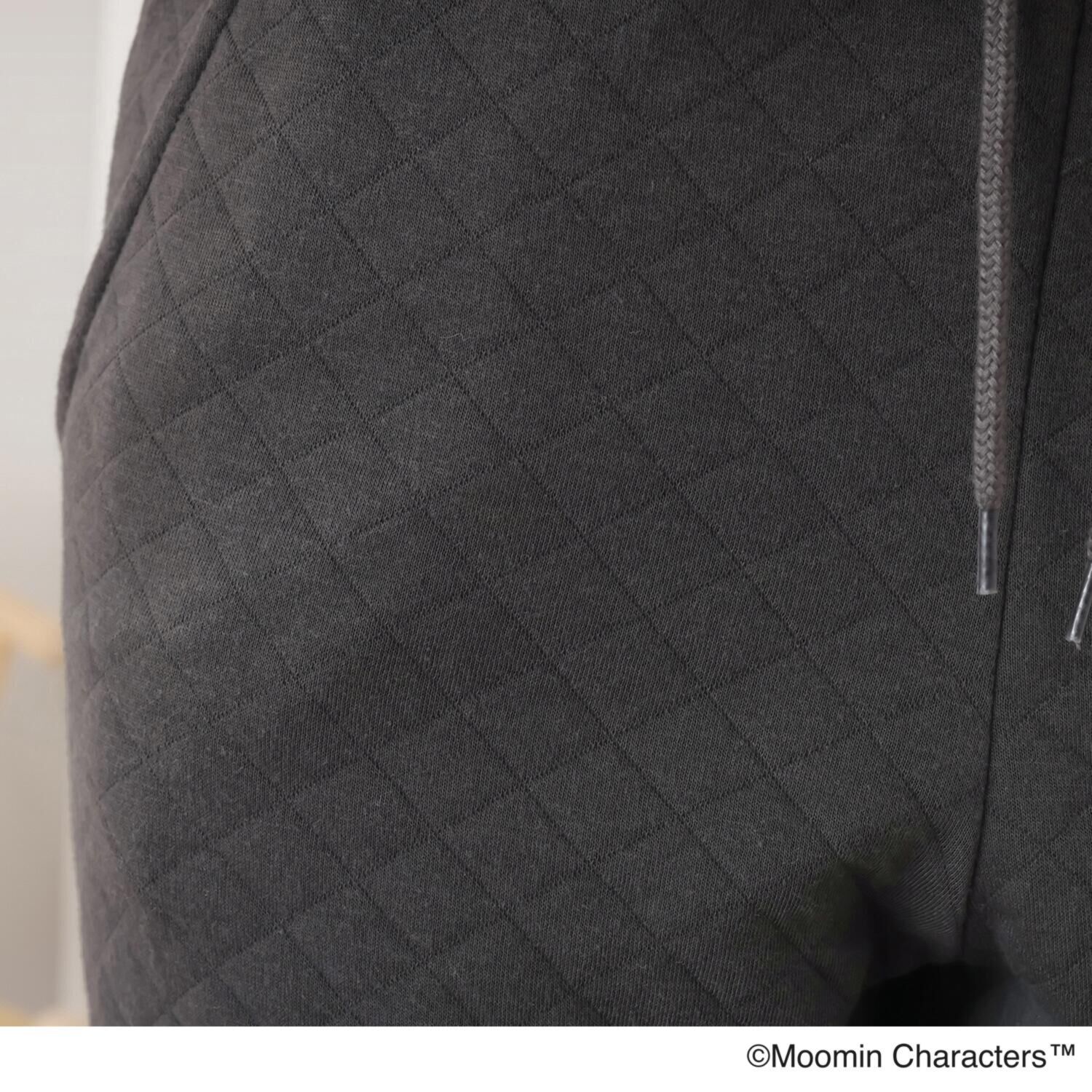 ムーミン サガラ刺しゅう入り ふんわりキルト素材の ルームウェア上下セット