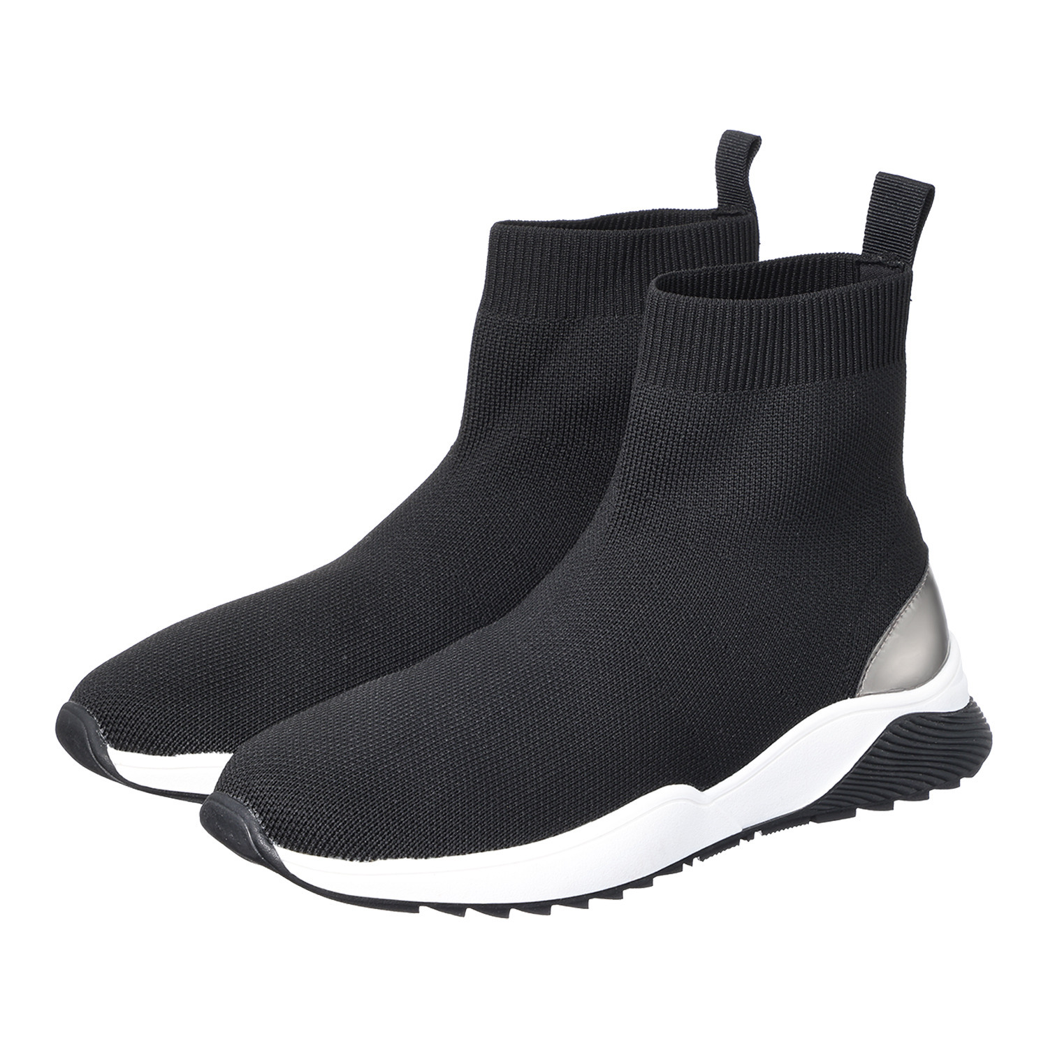 モルティ メタリックアクセント ソックスブーツ