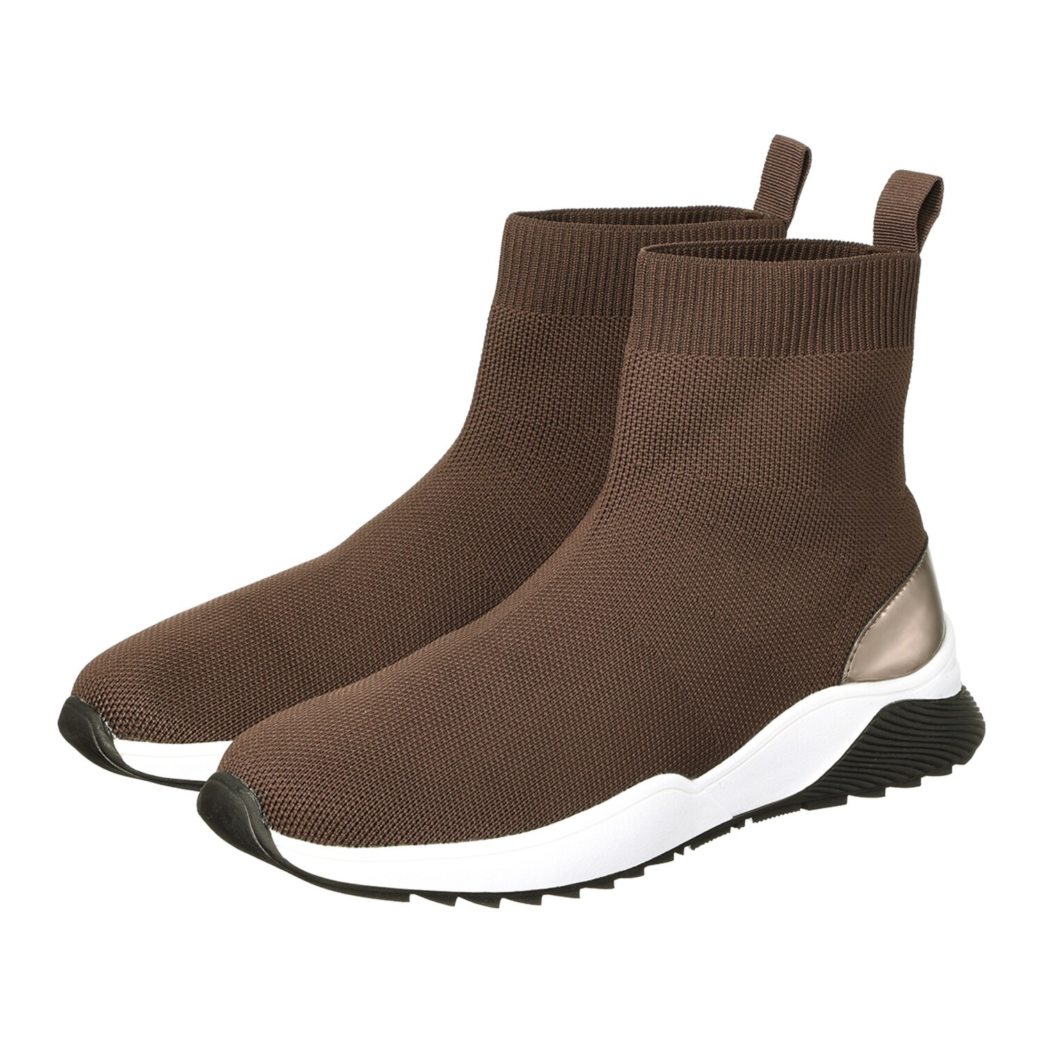 モルティ メタリックアクセント ソックスブーツ