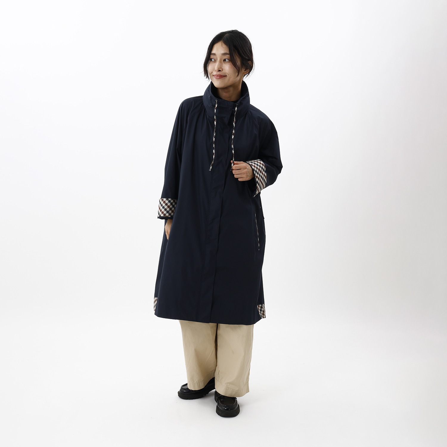 アクアスキュータム 防水・はっ水・防風 全天候型 ポケッタブルモッズコート