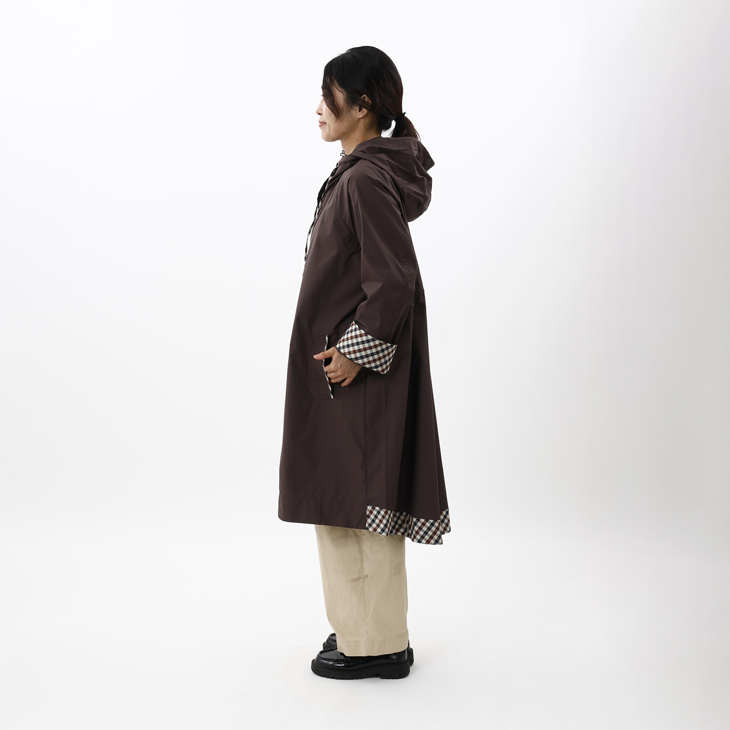 アクアスキュータム 防水・はっ水・防風 全天候型 ポケッタブルモッズコート