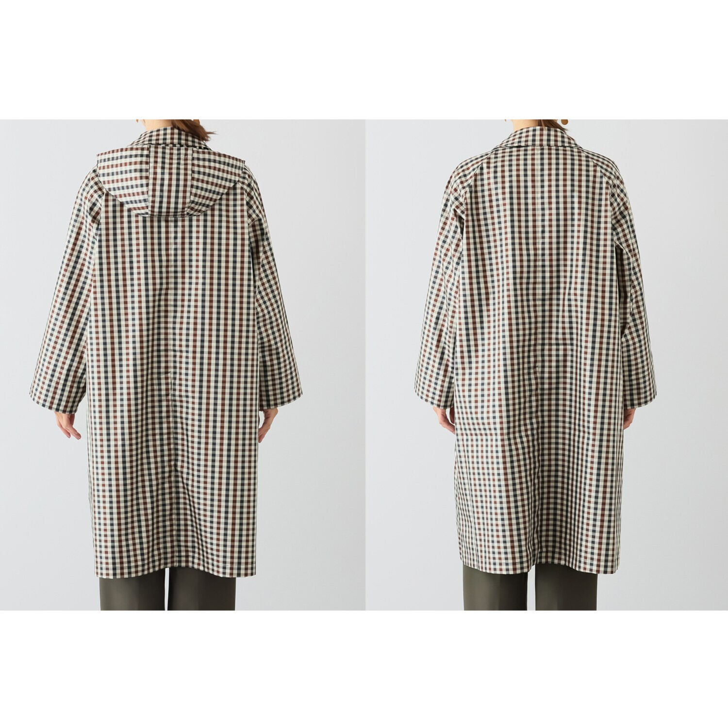 アクアスキュータム 防水・はっ水・防風 全天候型 ポケッタブル ステンカラーコート