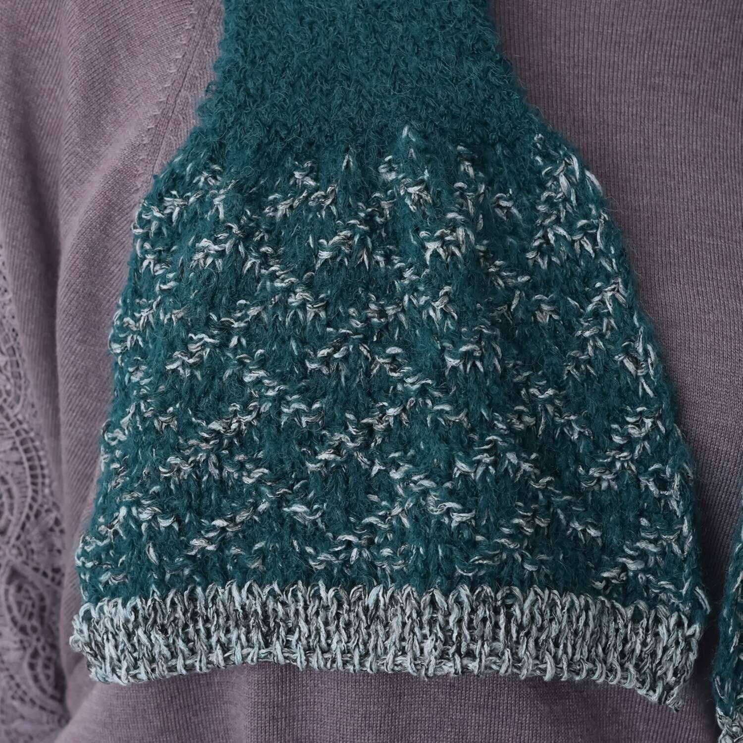 ベル・モード 日本製 差し込み式 ミックスニット プチマフラー