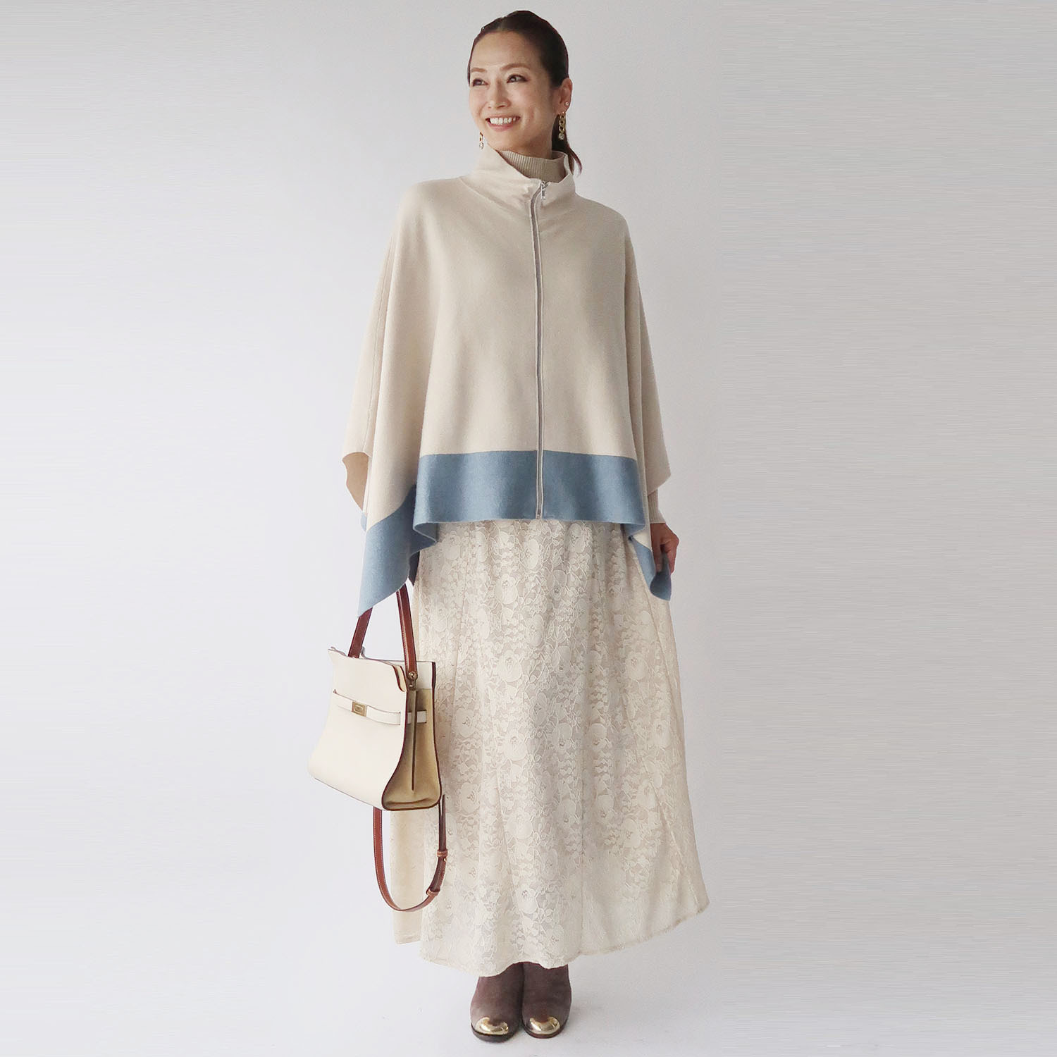 フーア レース ロングフレアースカート