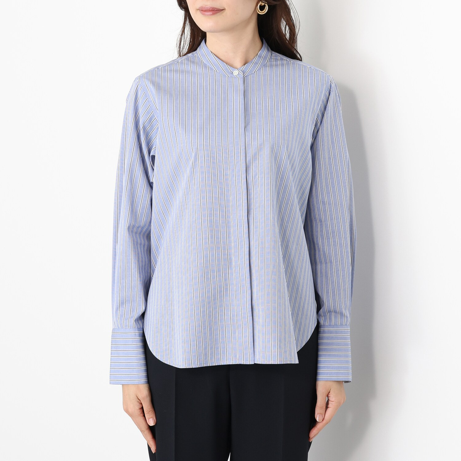 亀　恭子セレクト！ ロペ 上質コットンを使用 ボウタイブラウス