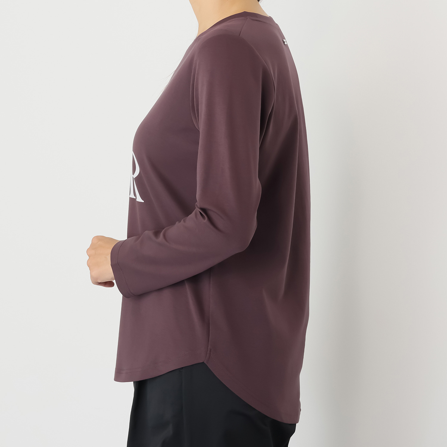 ヘブンアンドアース ラインストーンモティーフ メッセージ ロングＴシャツ