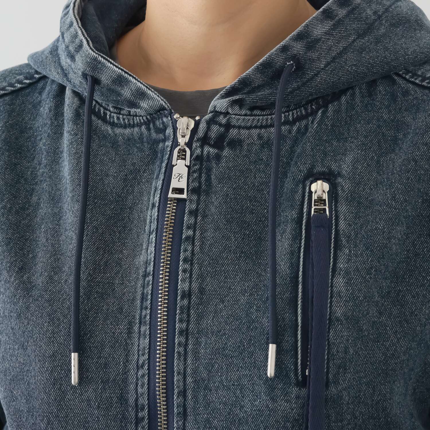 ヘブンアンドアース ヴィンテージウォッシュ デニムブルゾン