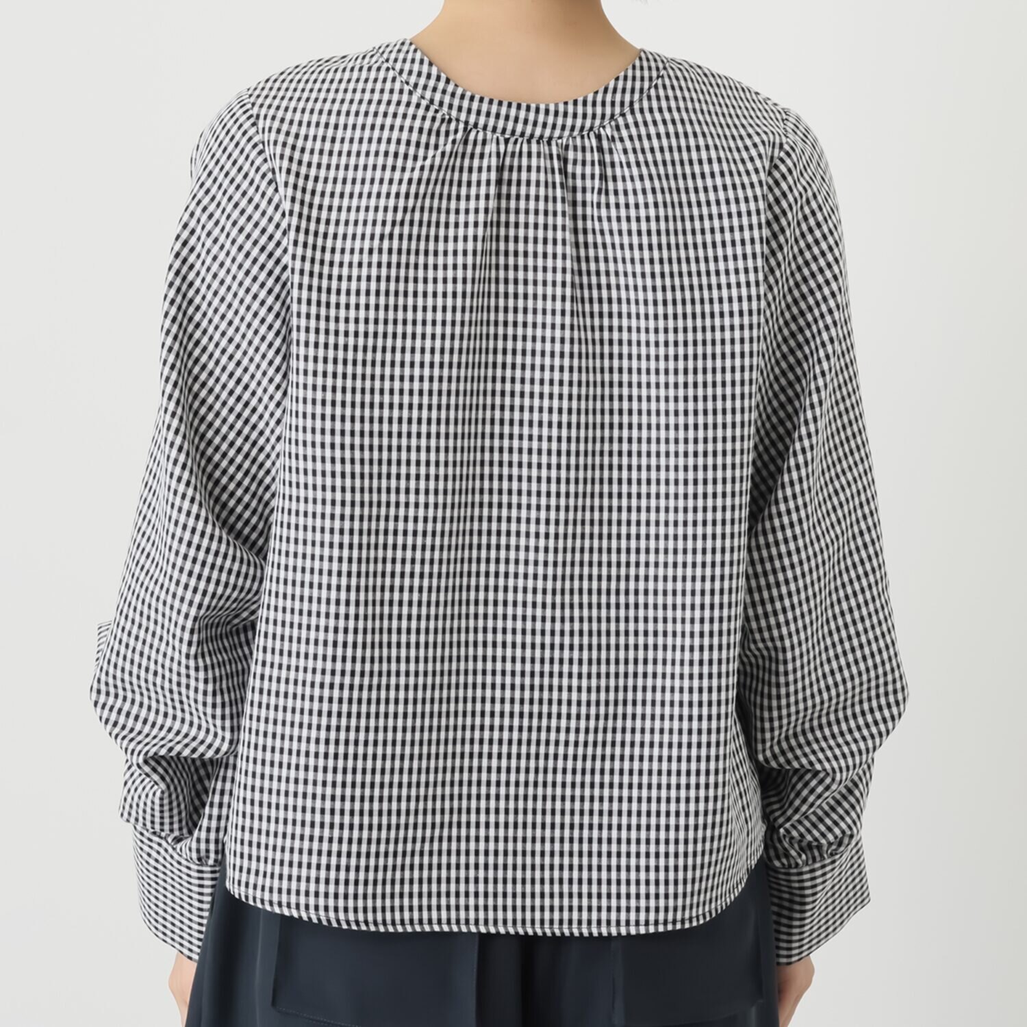 コモエリークローゼット タックで遊ぶ ボリュームスリーブ ２ウェイブラウス