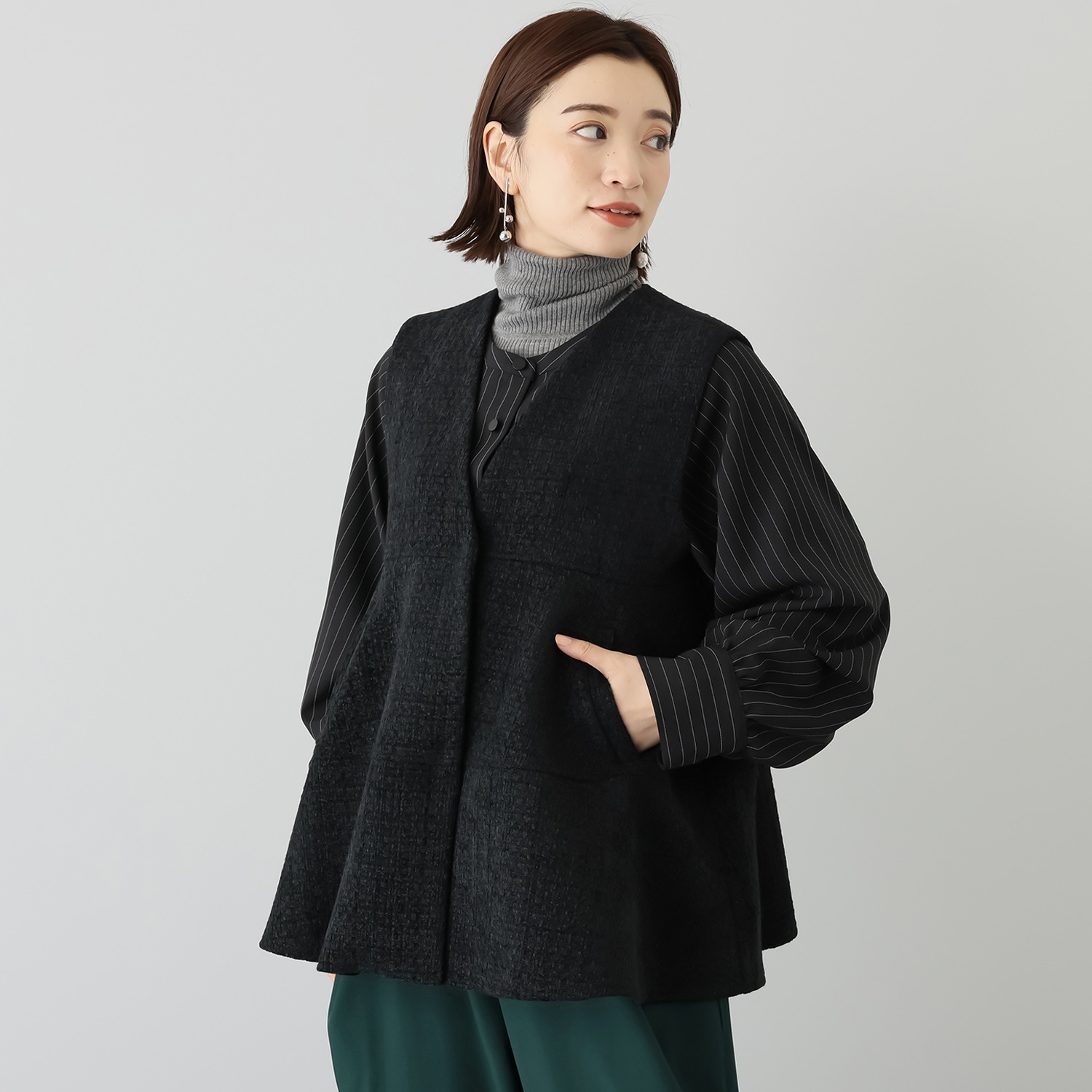 コモエリークローゼット コクーンジレ