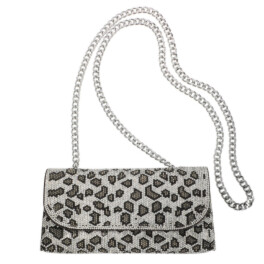 マイビジュー キラキラビジュウ レオパード柄 ショルダーチェーンバッグ
