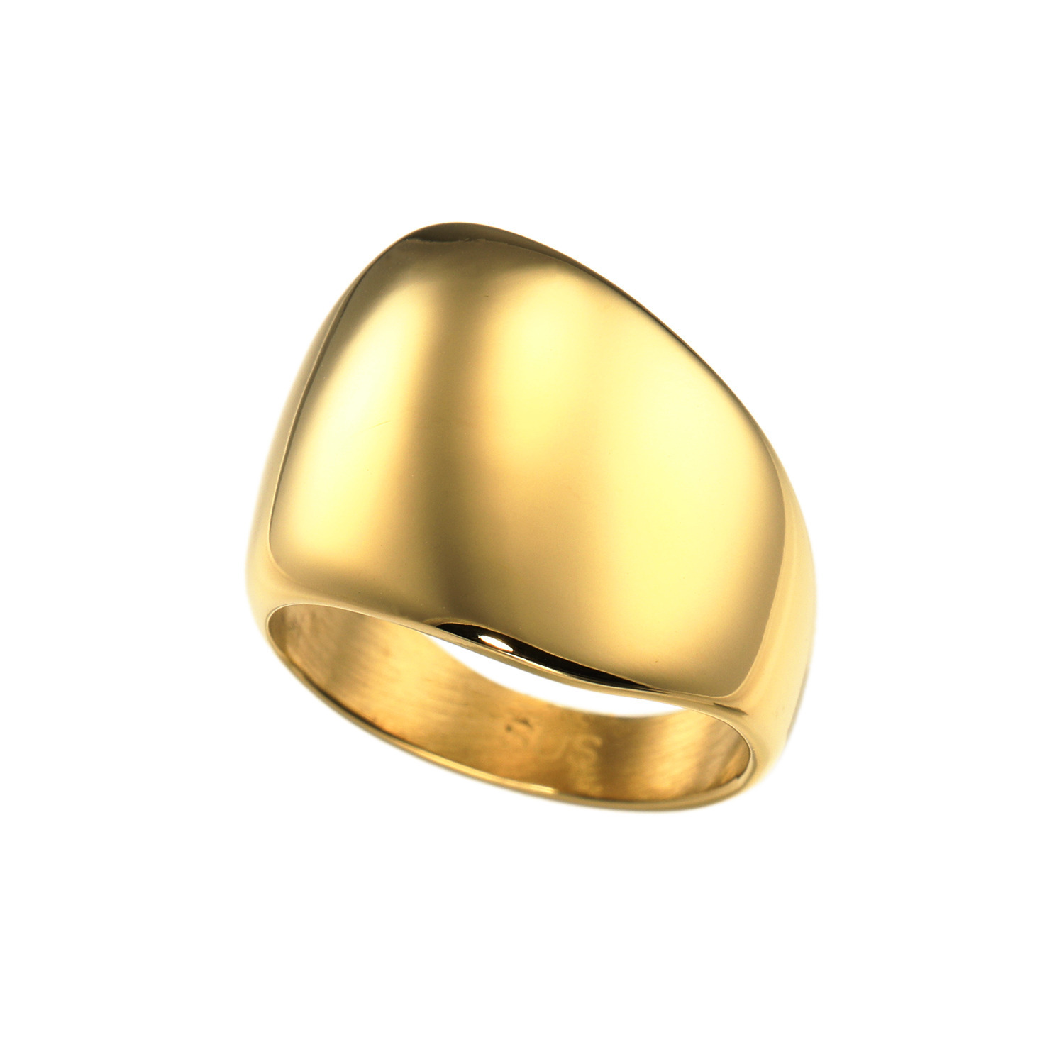 ラフィナリスタ サージカルステンレス アシンメトリーデザイン 軽やかワイドリング