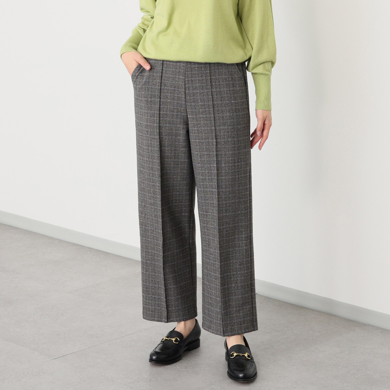 ＴＡＫＵＭＩＢＡ 吸湿発熱 ウーリッチウォーム イージーワイドスラックス ＜股下６５ｃｍ＞