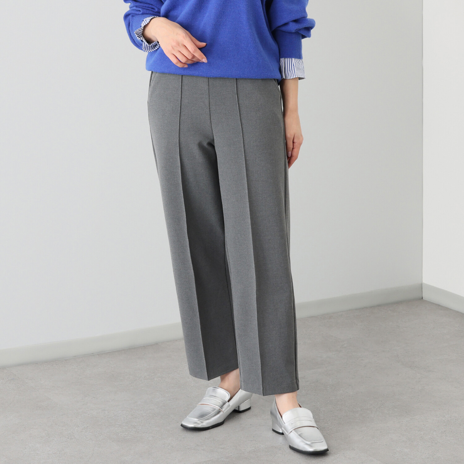 ＴＡＫＵＭＩＢＡ 吸湿発熱 ウーリッチウォーム イージーワイドスラックス ＜股下６５ｃｍ＞