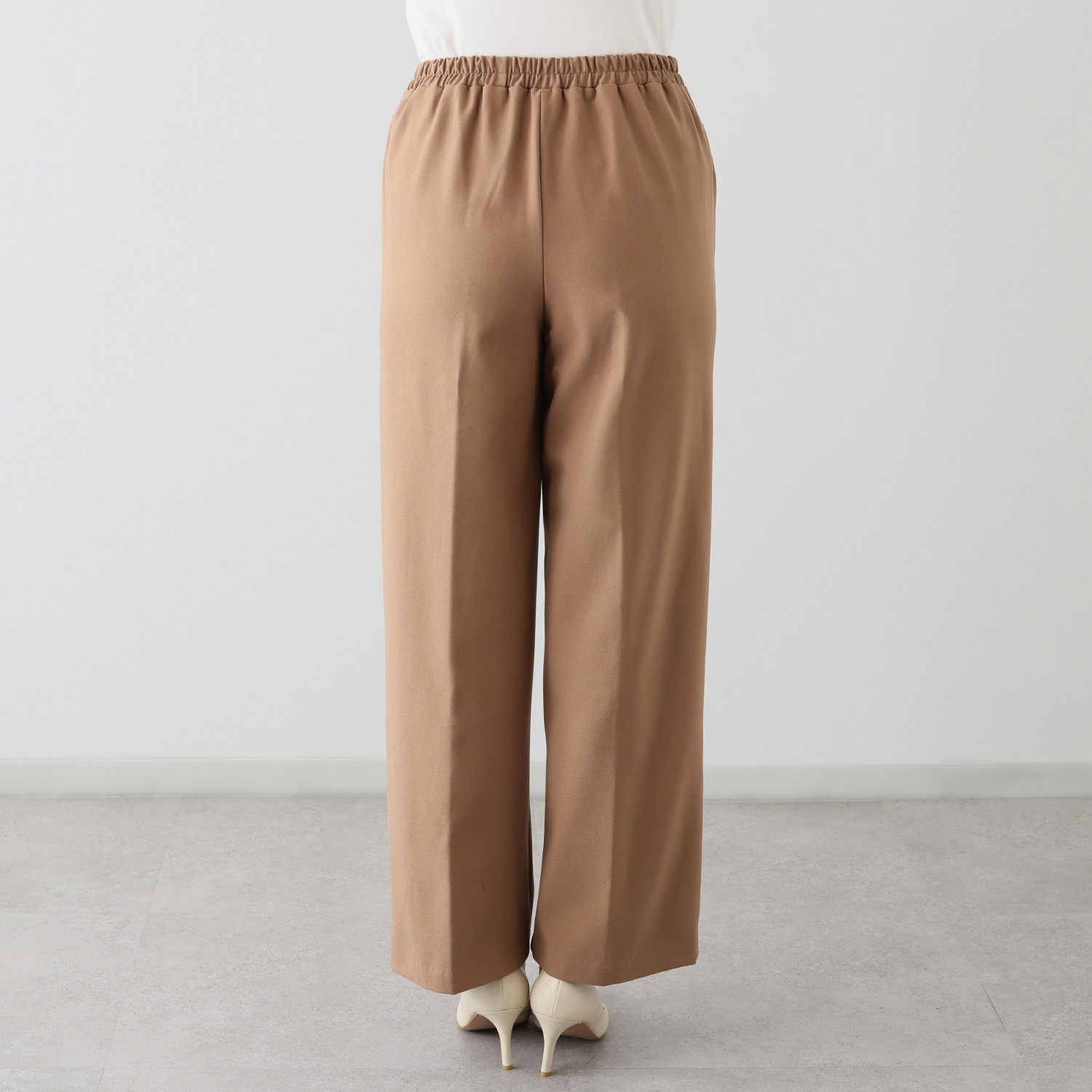 ＴＡＫＵＭＩＢＡ 吸湿発熱 ウーリッチウォーム イージーワイドスラックス ＜股下７０ｃｍ＞