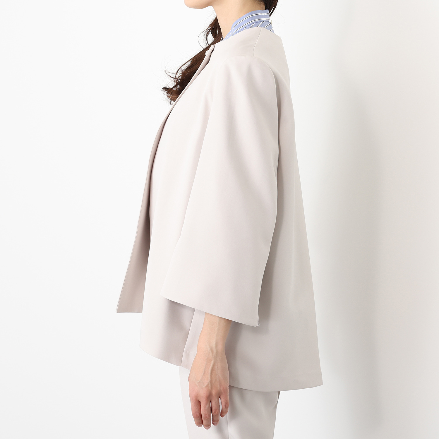 亀　恭子セレクト！ クラッサ 上品マットダブルクロス Ａラインジャケット＆ テーパードパンツ