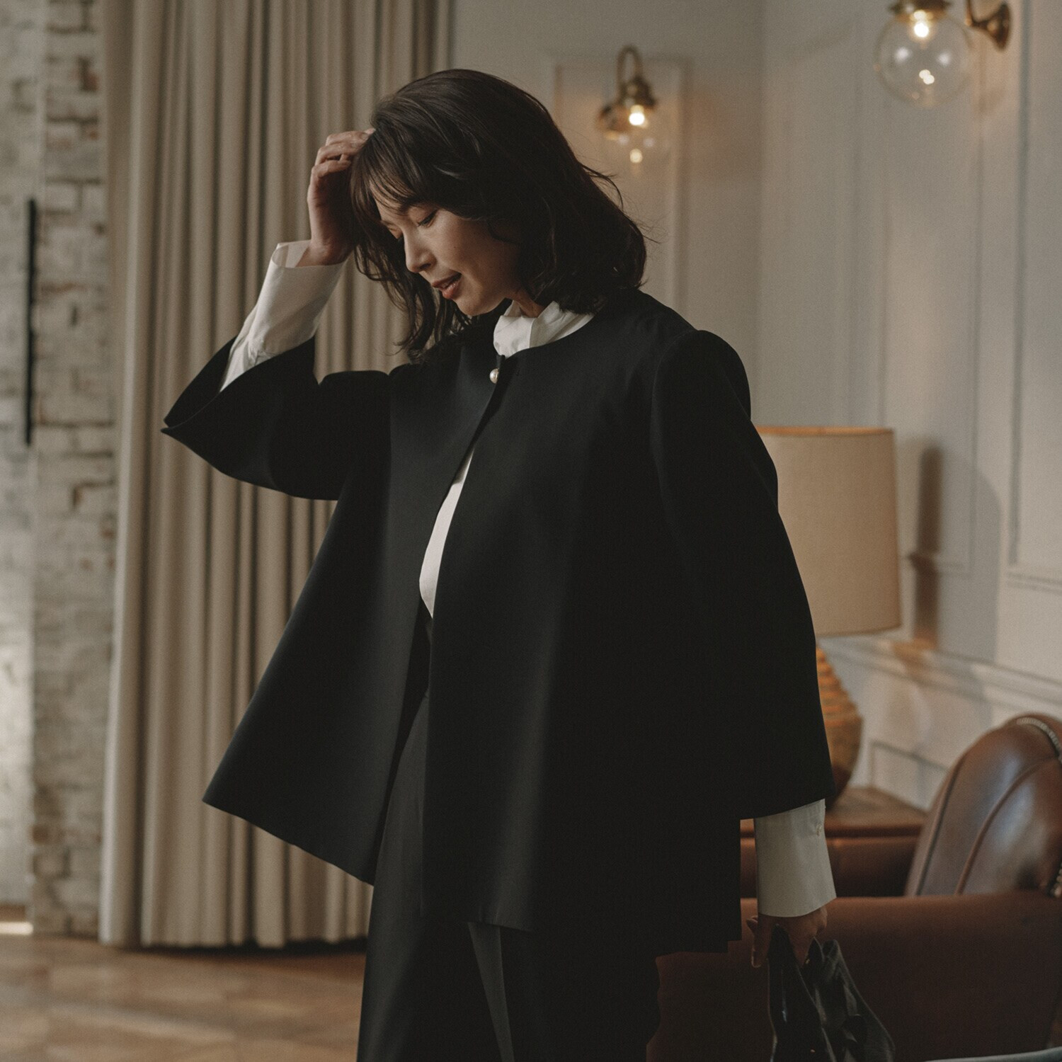 亀　恭子セレクト！ クラッサ 上品マットダブルクロス Ａラインジャケット＆ テーパードパンツ