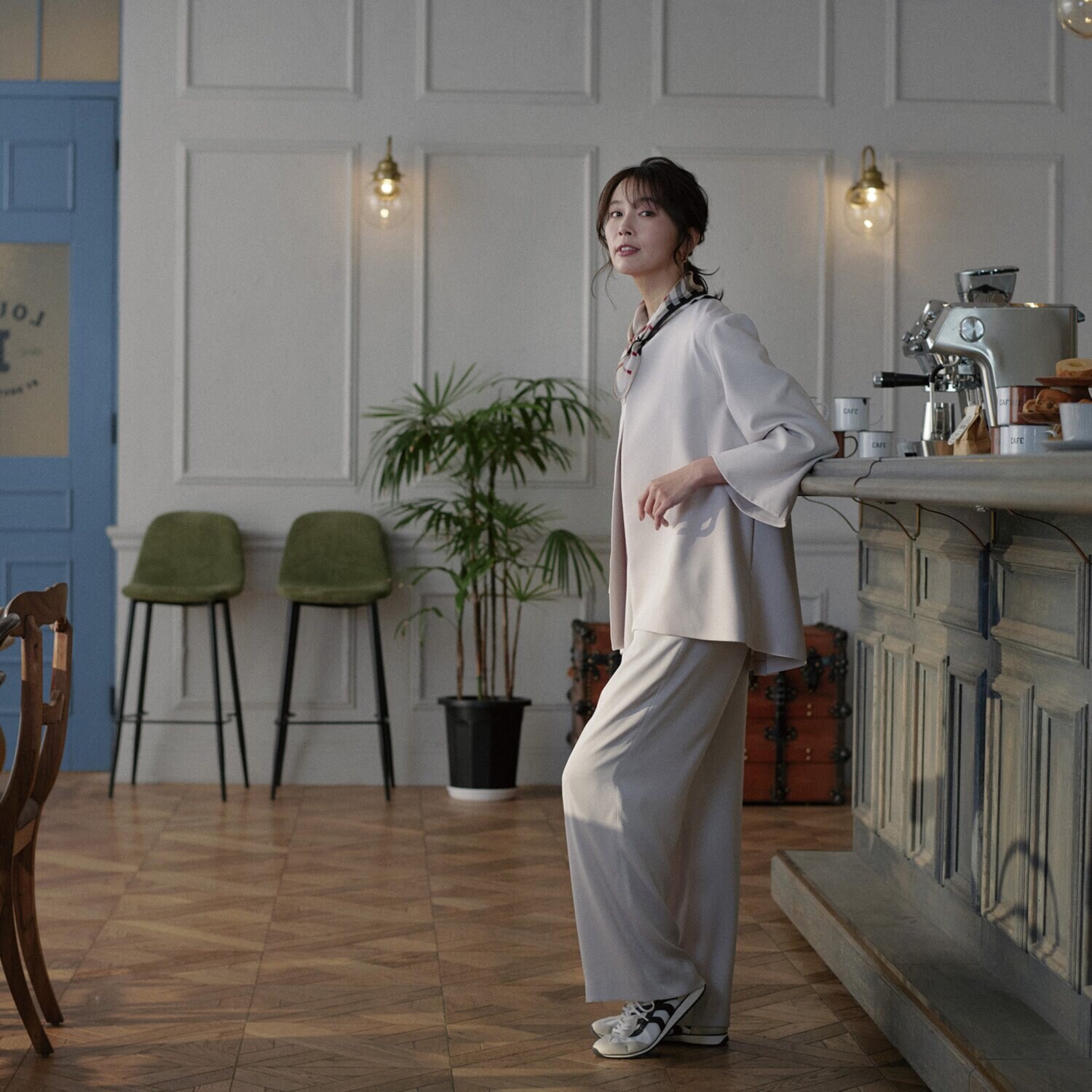 亀　恭子セレクト！ クラッサ 上品マットダブルクロス Ａラインジャケット＆ テーパードパンツ