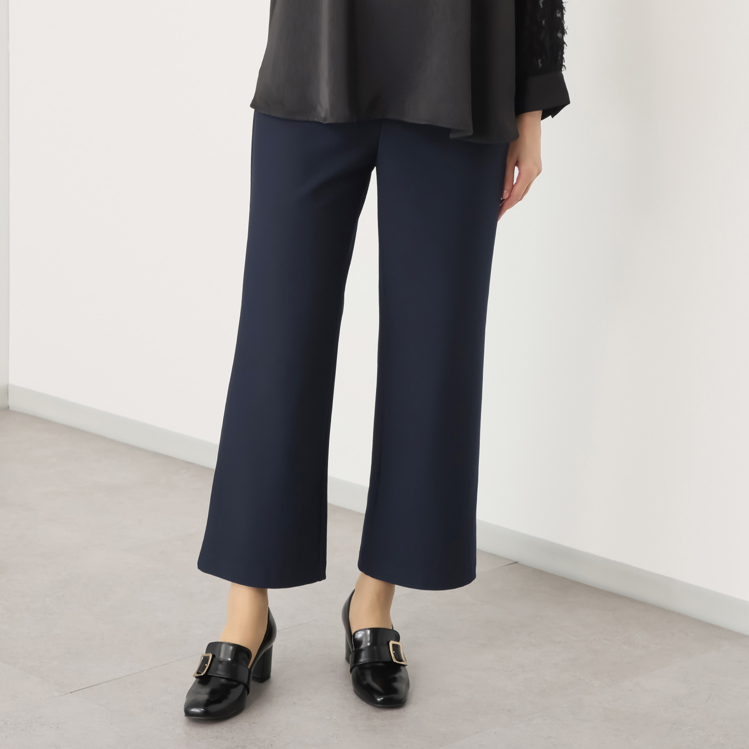 ピーツー 気持ちいぃ〜♪ マシュマロ起毛 ソフトワイドパンツ