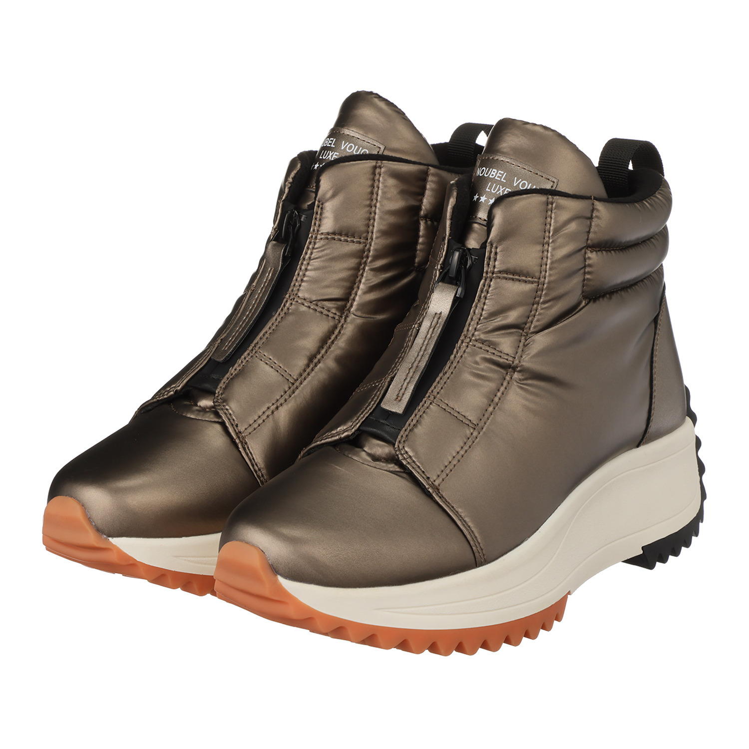 ヌーベルヴォーグ リュクスライン はっ水　中わた 厚底スニーカーブーツ