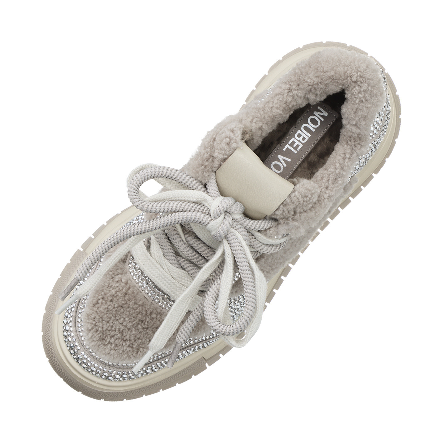 ヌーベルヴォーグ リュクスライン ムートン＆ビジュウ 大人のご褒美スニーカー