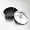マイヤー すき焼きや鍋料理は勿論！ フライパンとしても 使える両手鍋 サーキュロン両手浅型鍋 ＜２４ｃｍ＞