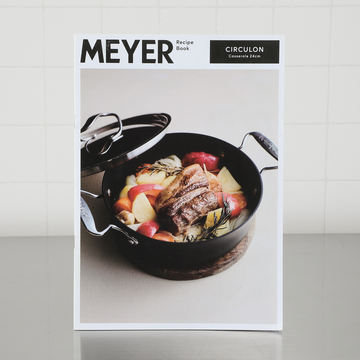 マイヤー すき焼きや鍋料理は勿論！ フライパンとしても 使える両手鍋 サーキュロン両手浅型鍋 ＜２４ｃｍ＞