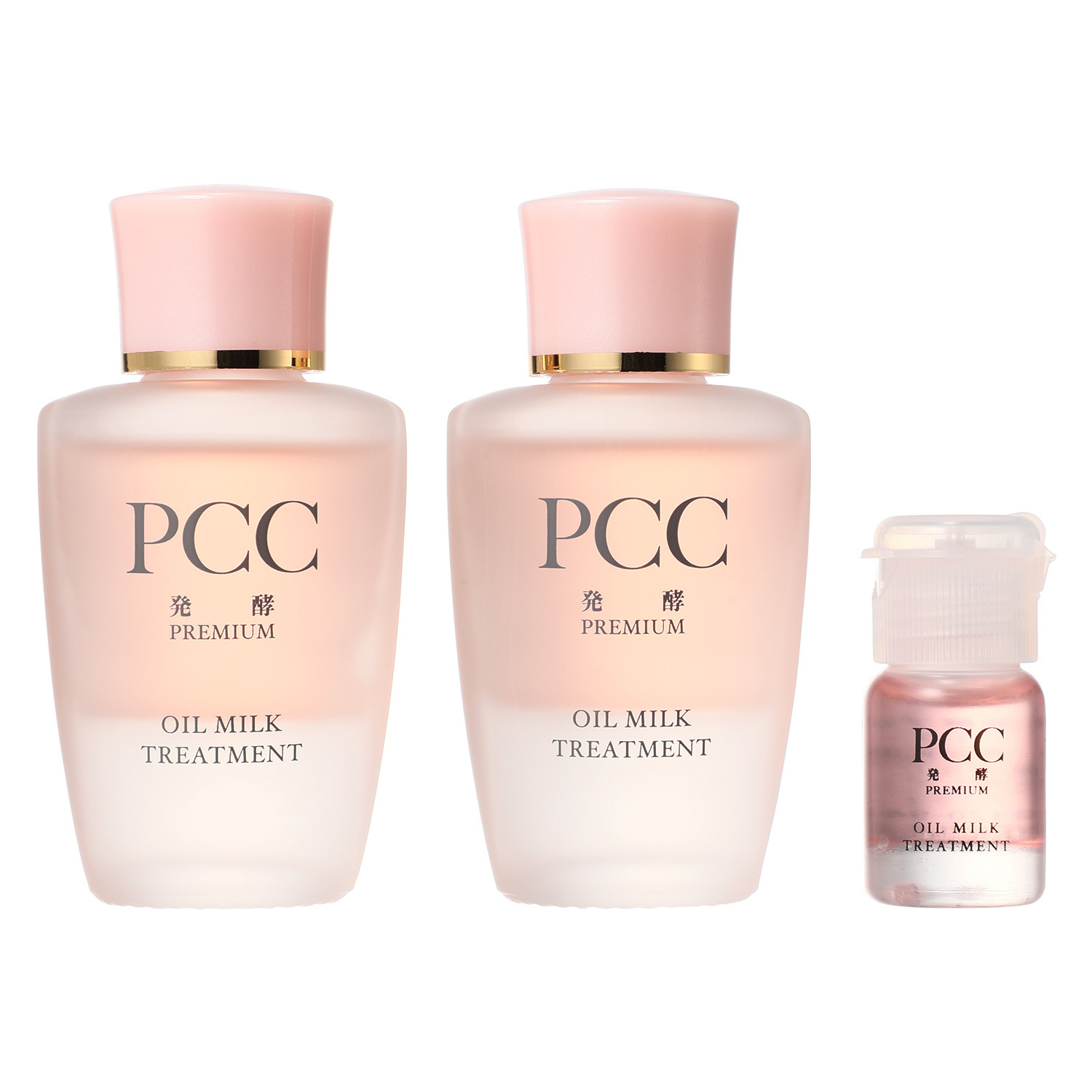 美容成分１００％ ハリツヤなめらか肌へ導く ＰＣＣ発酵プレミアム 美容オイルミルク・ トリートメント ２本増量セット