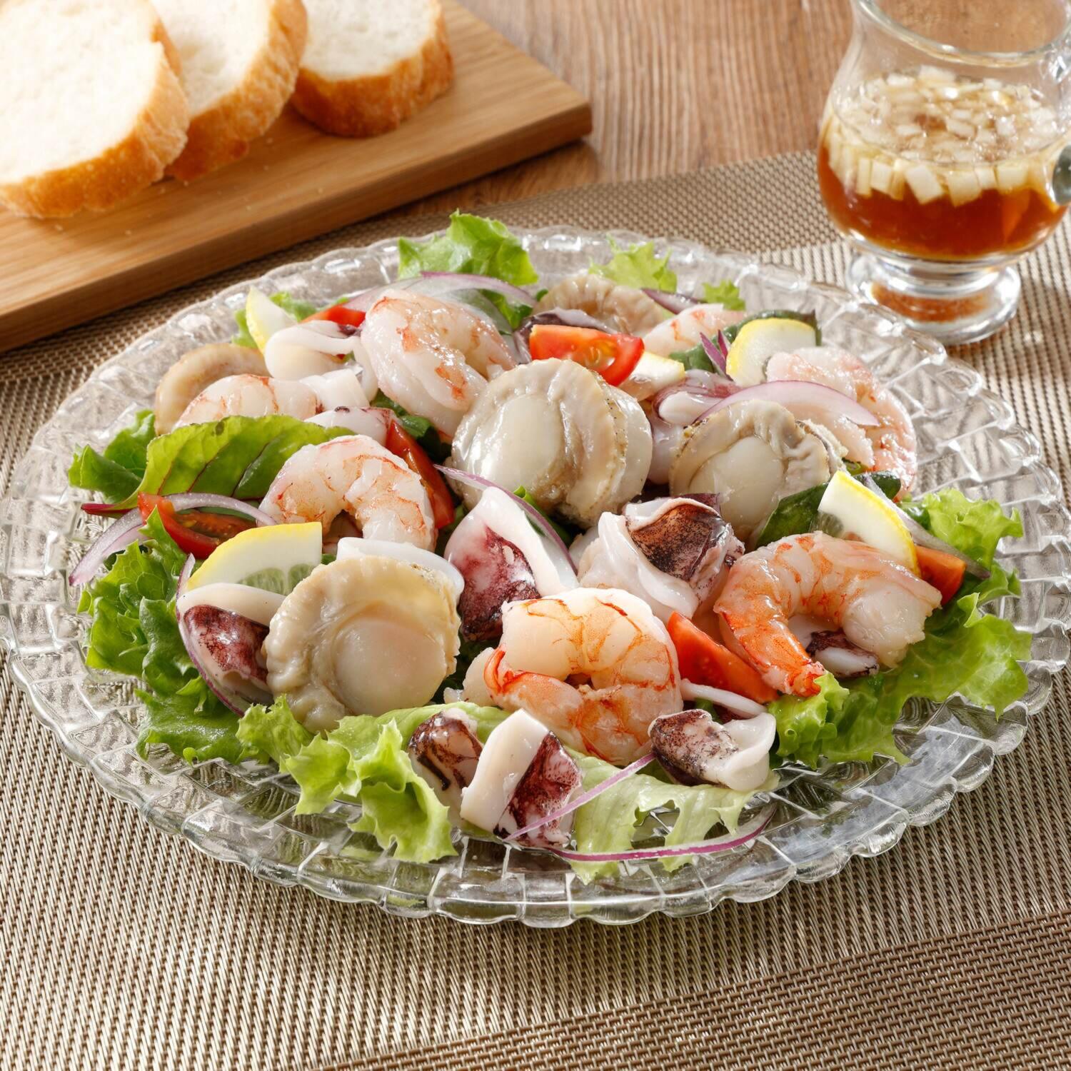 ゴロッと大粒！ ３種シーフードミックス