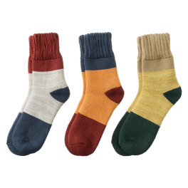 まるで毛布な 裏起毛ソックス ３色セット＜カラフル＞