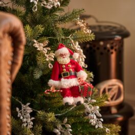 リアルな顔が 可愛くてオシャレ！ サンタオーナメント