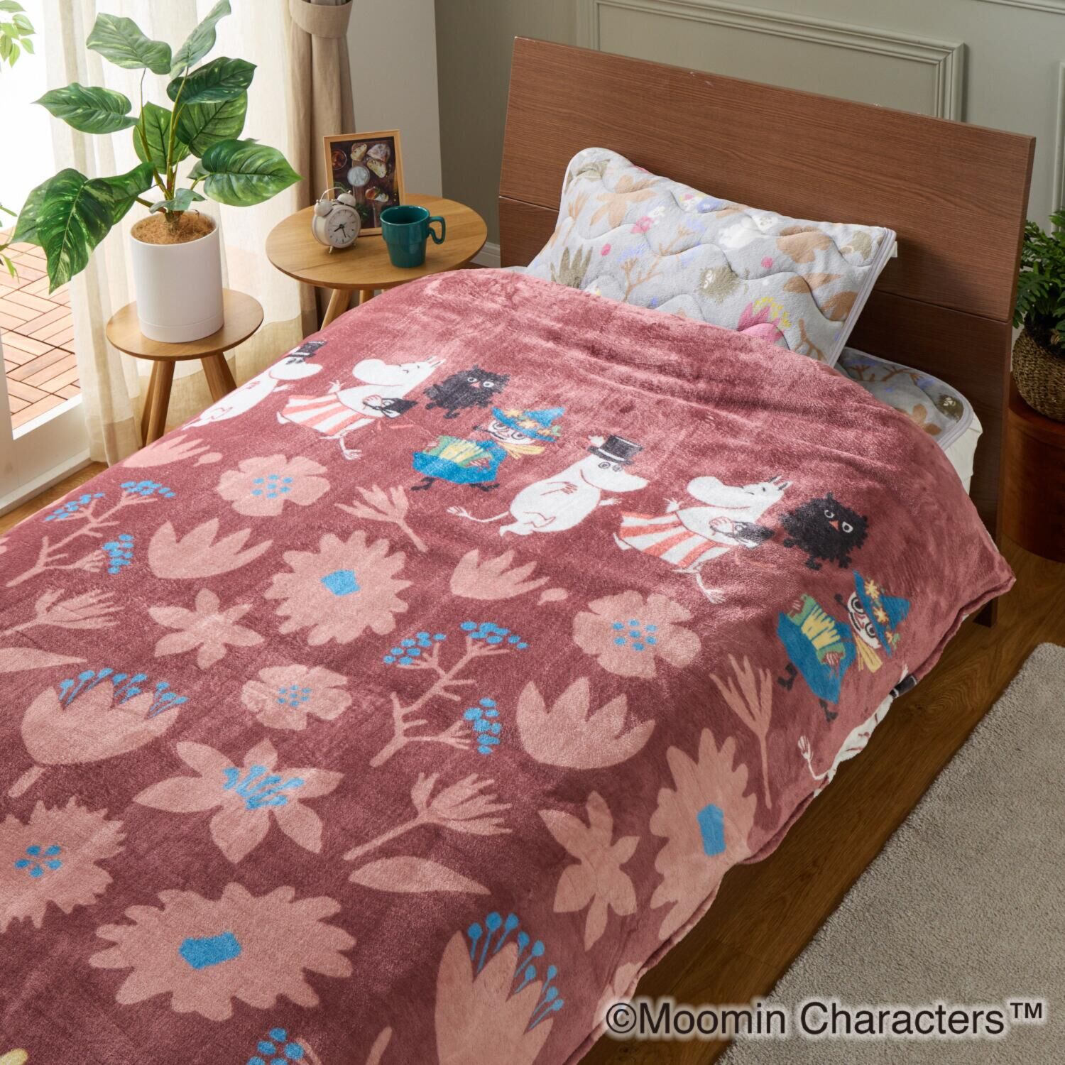 ムーミン 真夜中の心躍るとき モコモコ暖か寝具 ３点セット ＜シングル＞