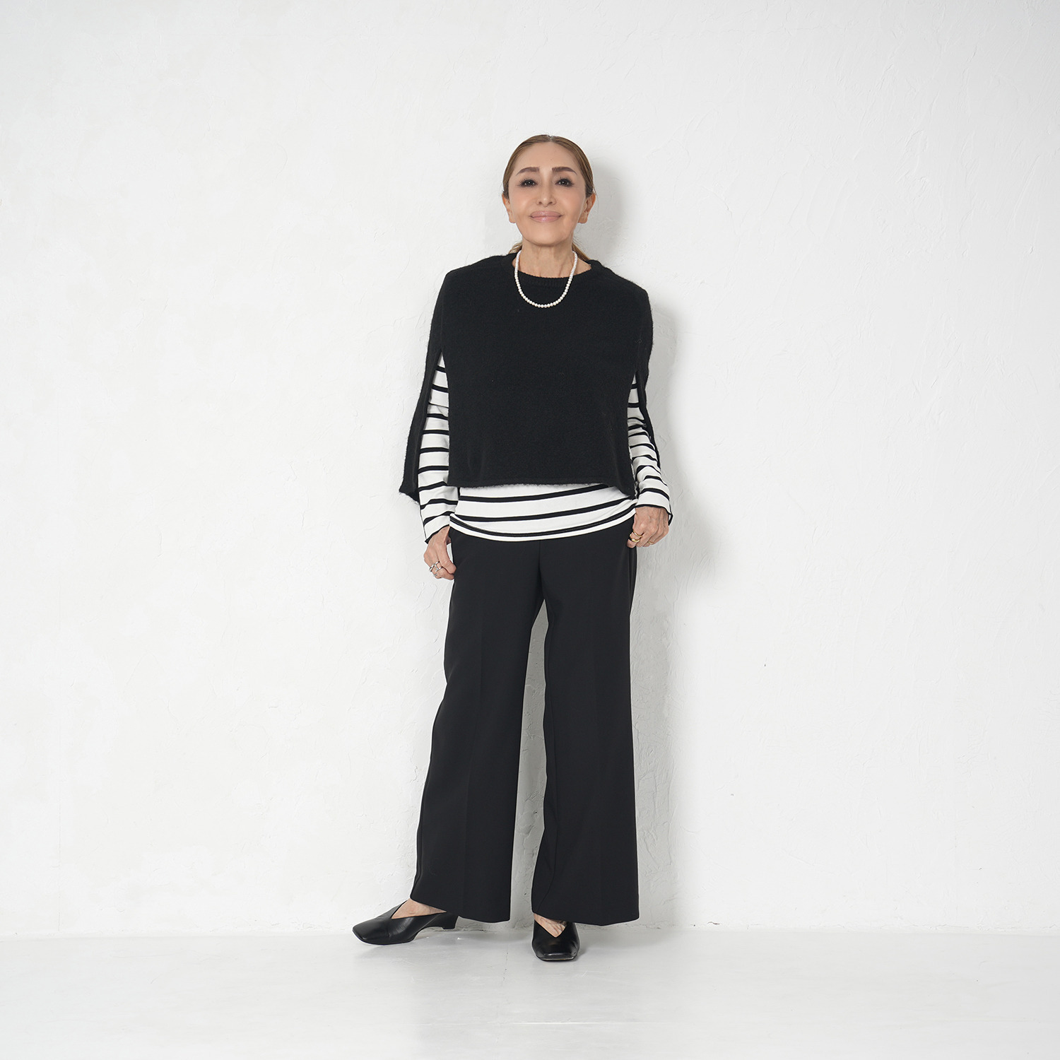 エーエフコンフィ あったか ニットポンチョ