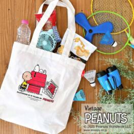 ルートート 祝　ピーナッツコミック 誕生７５周年 軽くて大容量！ リサイクルコットン トートバッグ