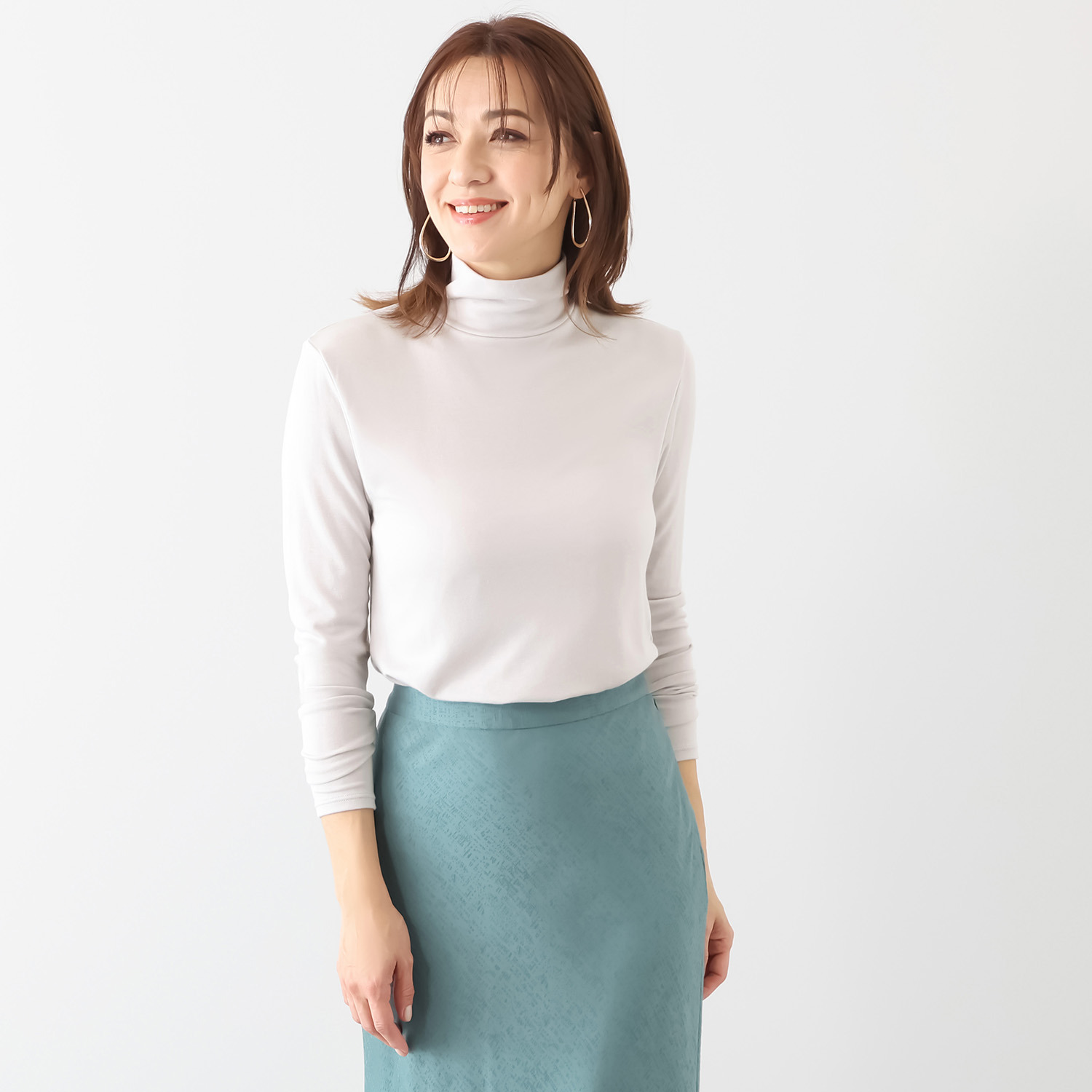 マリランテ 暖かい！蒸れにくい！ サーモギア（Ｒ） 柔らかのびのび快適素材 ハイネックインナー ＜無地＞