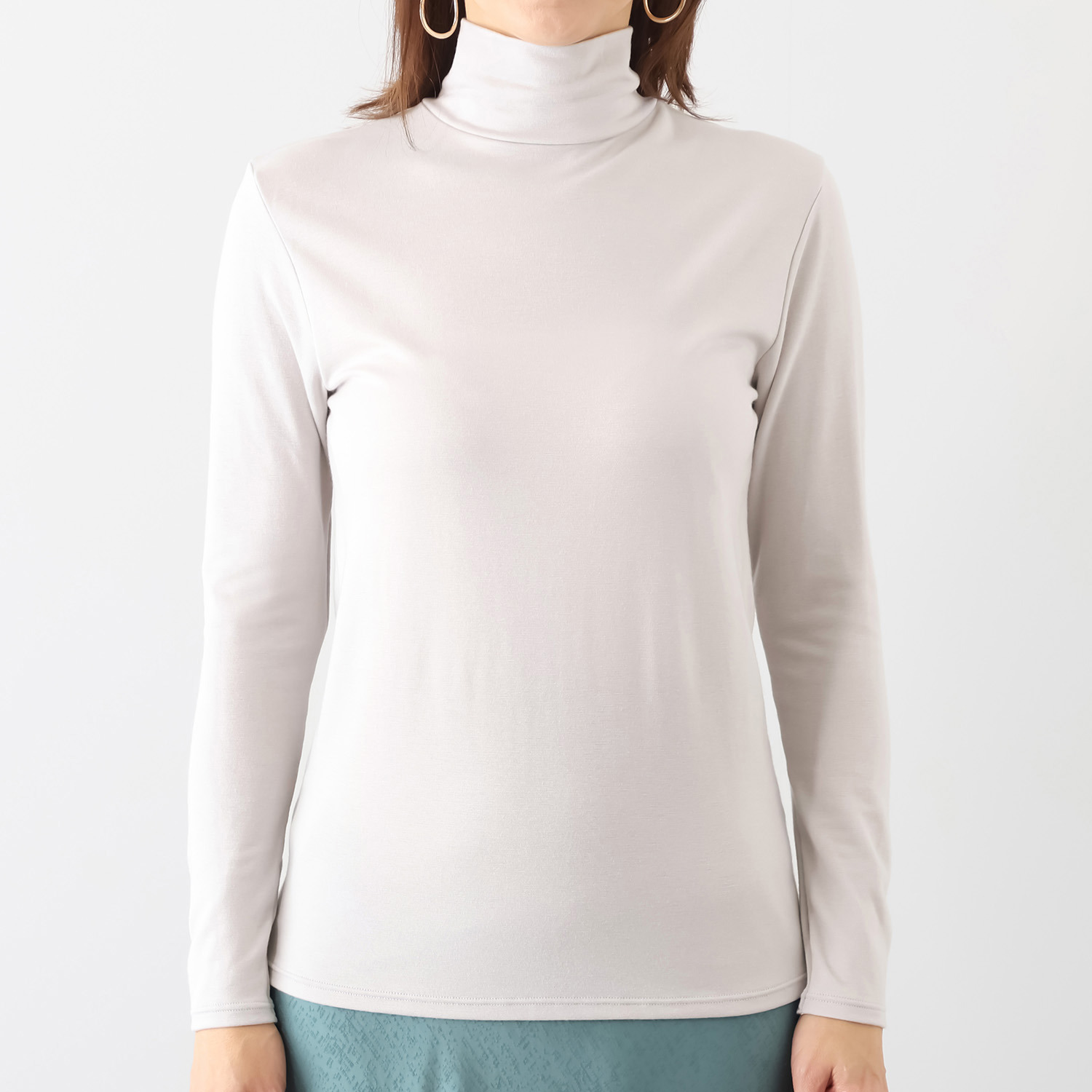 マリランテ 暖かい！蒸れにくい！ サーモギア（Ｒ） 柔らかのびのび快適素材 ハイネックインナー ＜無地＞