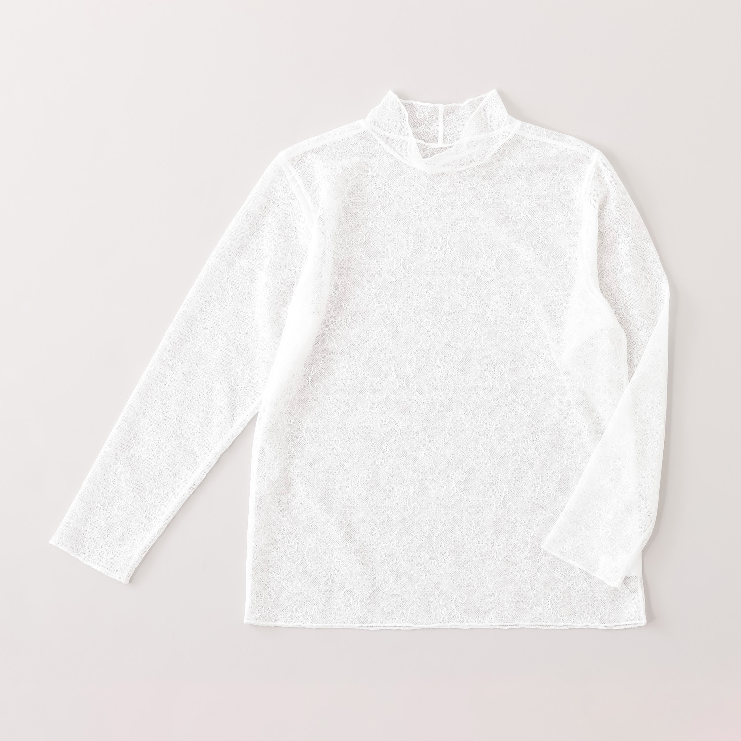 マリランテ 重ね着で華やか レイヤードファッション タケダレース 長袖プルオーバー