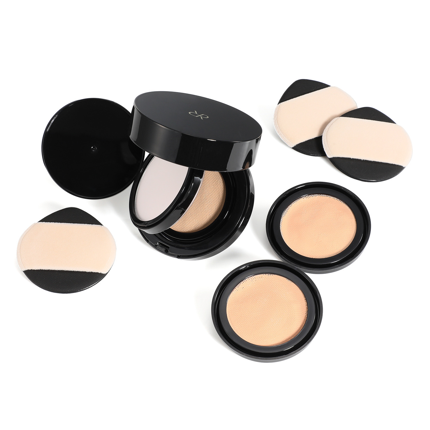 リカリアル ６０秒で簡単！ メイク効果で透明感のある 輝くツヤ肌に仕上がる マルチファンデ＆パウダー 特別セット 