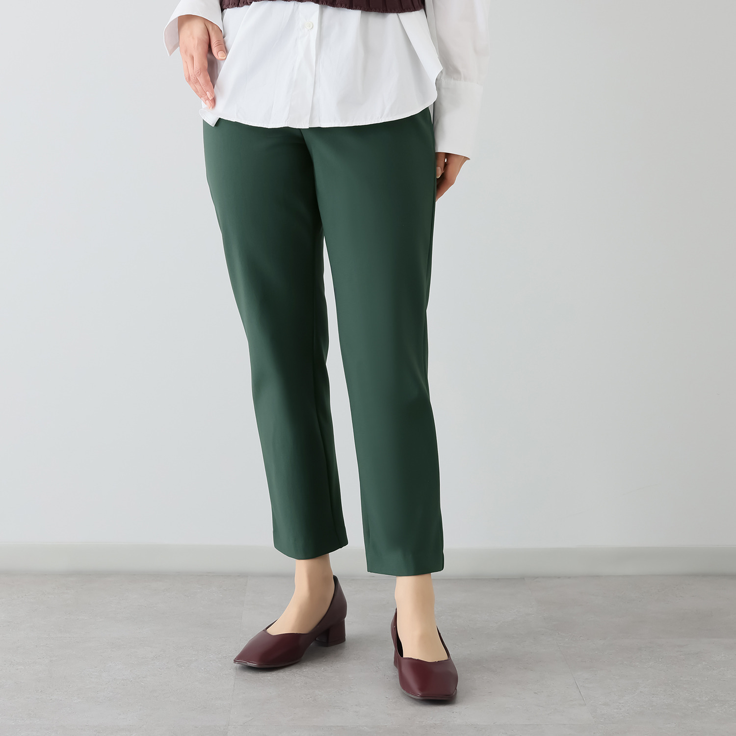 ピーツー 進化版 え！？やせて見える？ ヒートアライヴ 裏起毛ストレートパンツ ＜股下６４ｃｍ＞