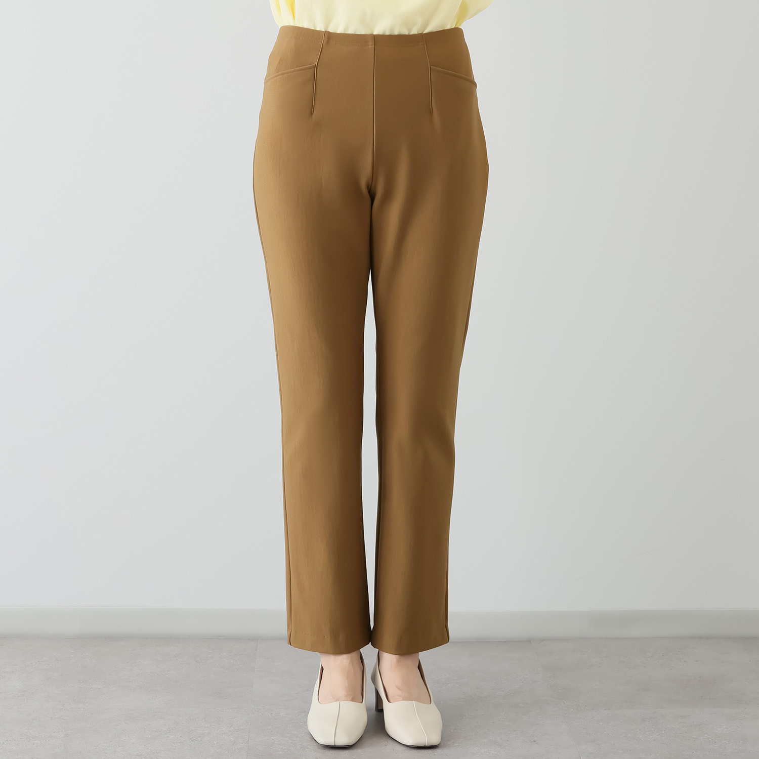 ピーツー 進化版 え！？やせて見える？ ヒートアライヴ 裏起毛ストレートパンツ ＜股下７２ｃｍ＞