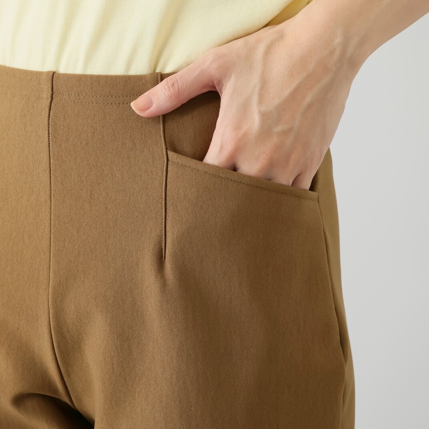 ピーツー 進化版 え！？やせて見える？ ヒートアライヴ 裏起毛ストレートパンツ ＜股下７２ｃｍ＞